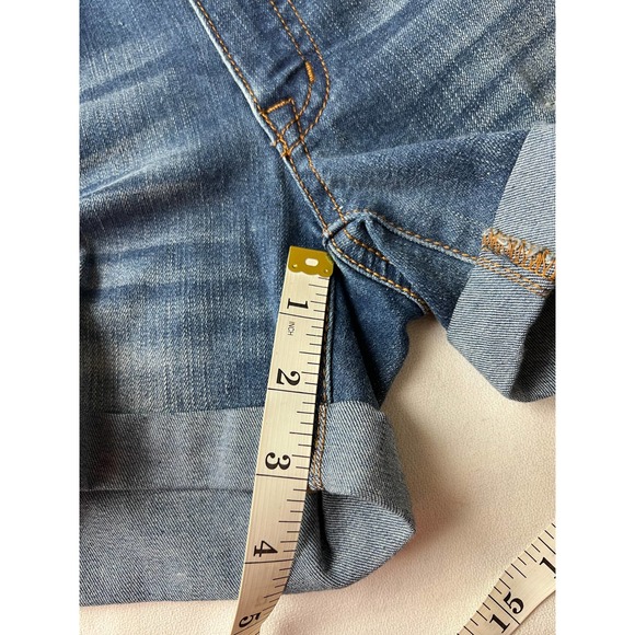 NEW Aeropostale Midi Shorts Distressed Denim Stretch Size 2 - Picture 7 of 11